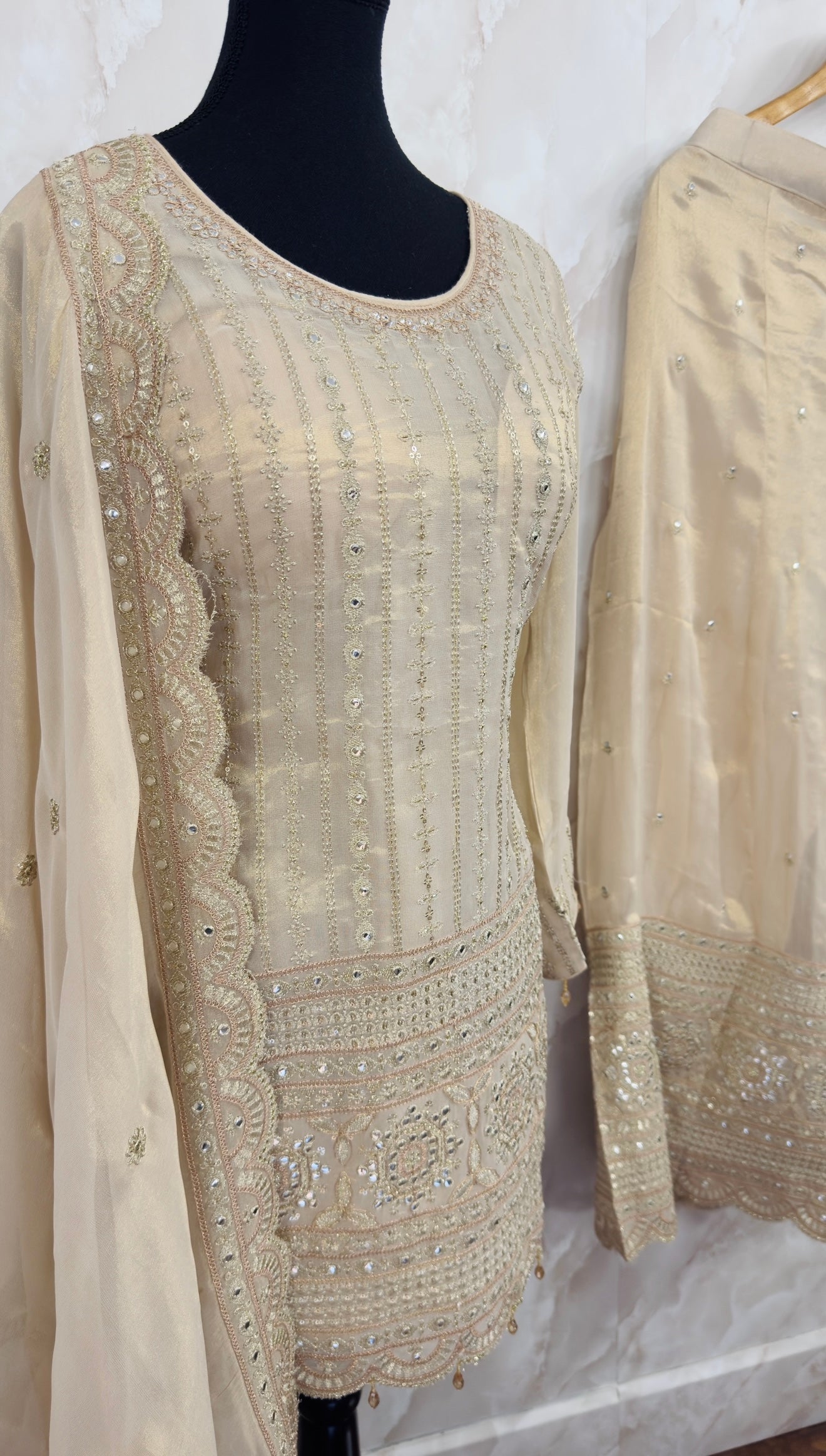 Heavy party wear sharara suit