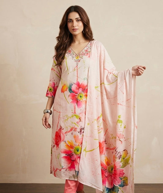Printed suit
