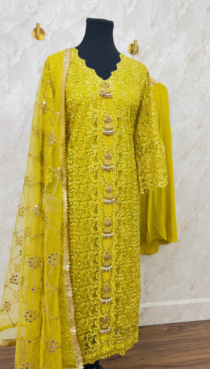 Party wear plazzo suit