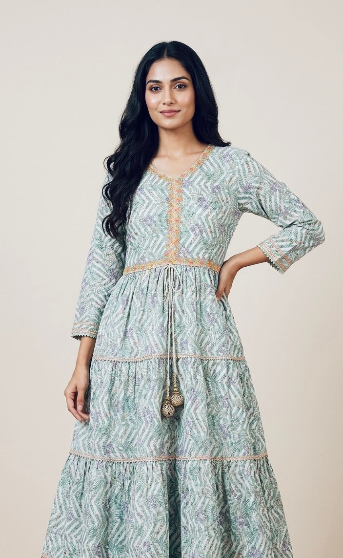 Frock suit with pants and duptta