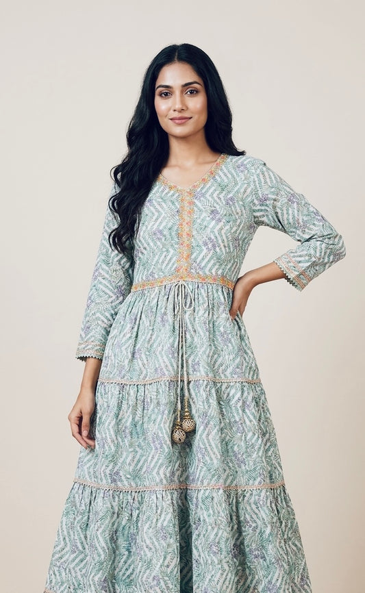 Frock suit with pants and duptta