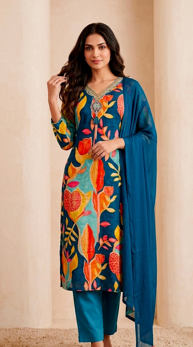 Pure chinnon suit
