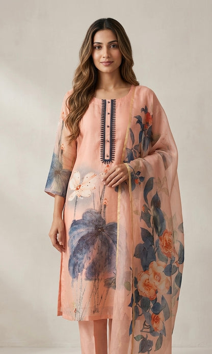 Pure organza suit
