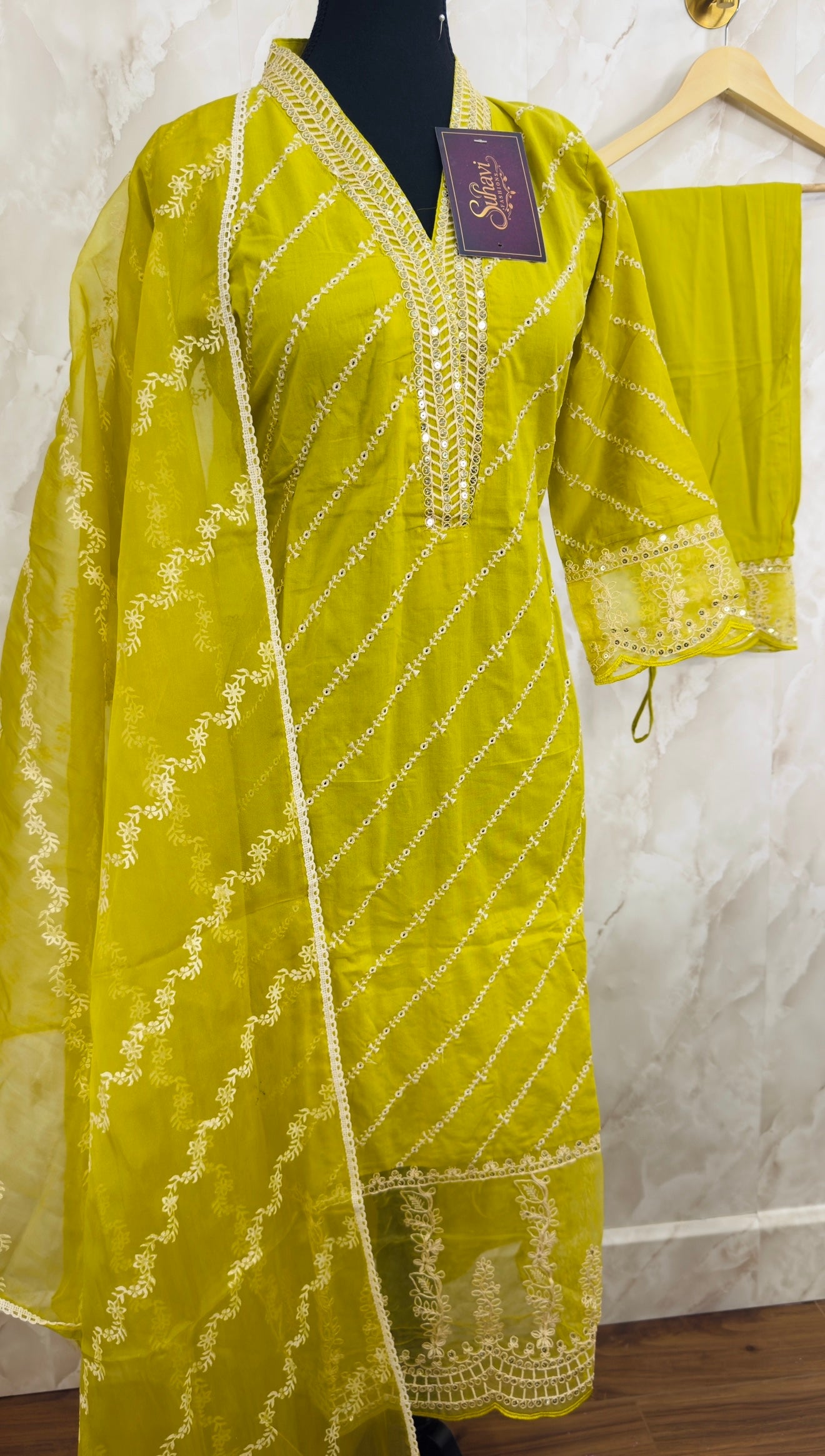 Pure cotton designer suit