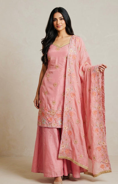 Partywear sharara suit