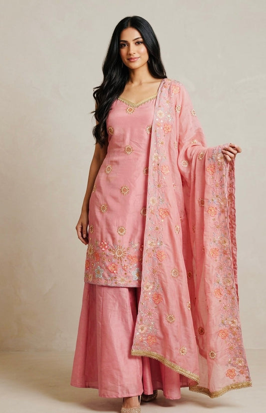 Partywear sharara suit
