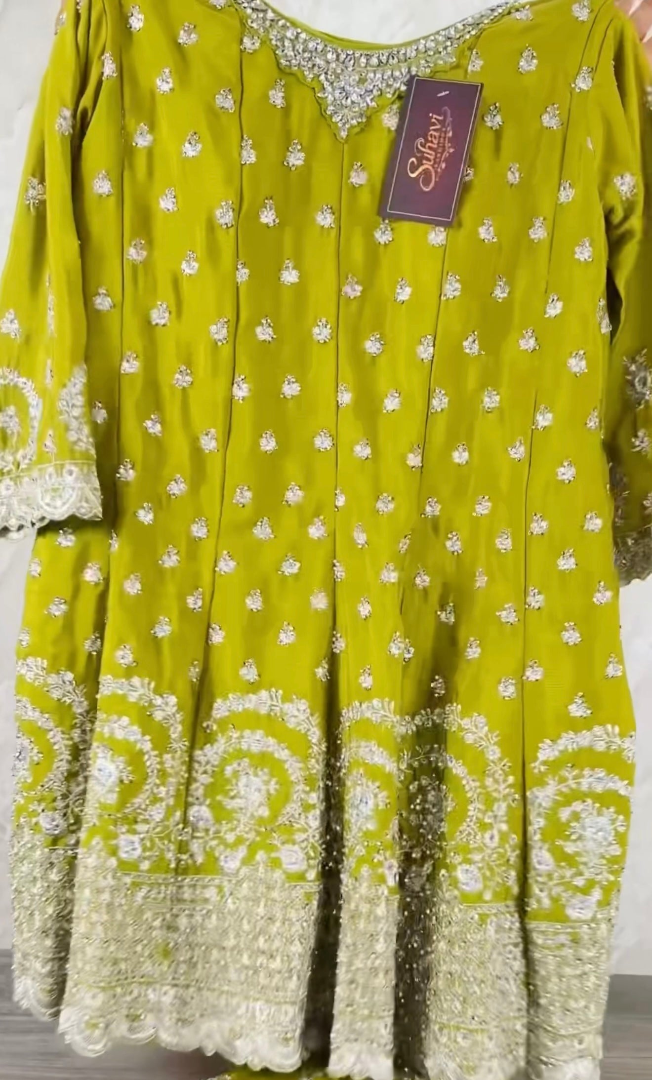 Heavy party wear sharara suit with chiffon duptta
