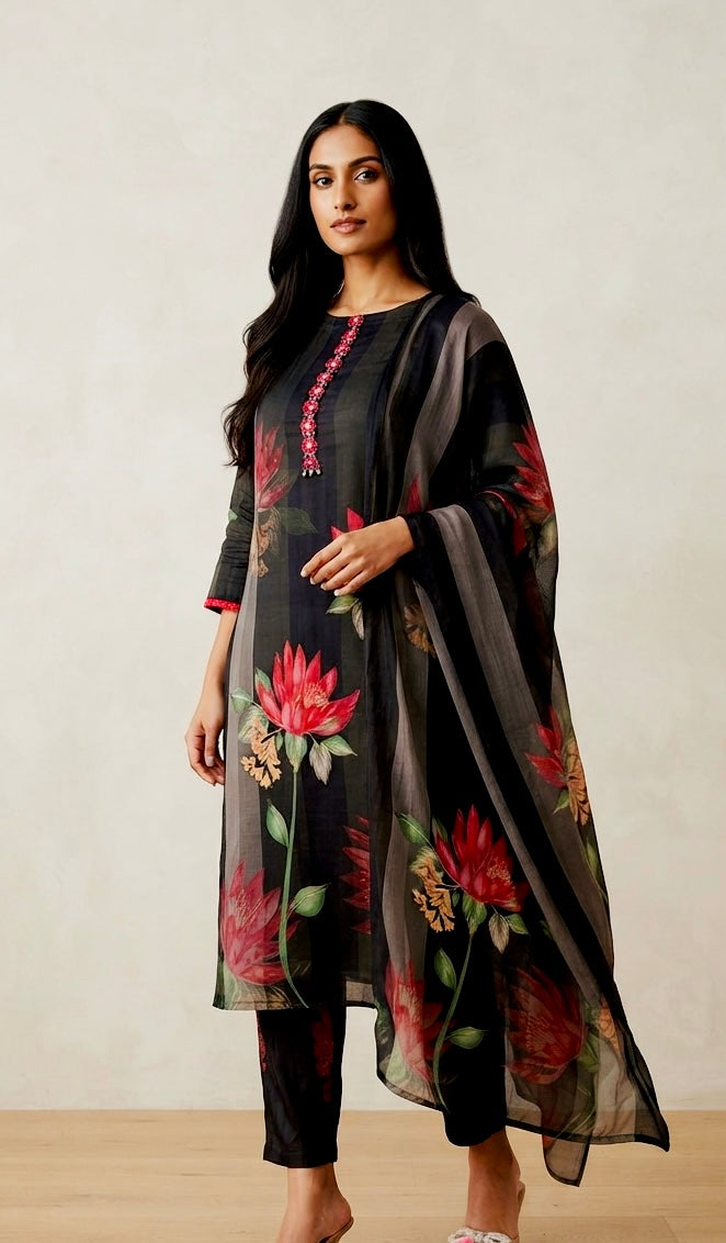 Pure muslin suit