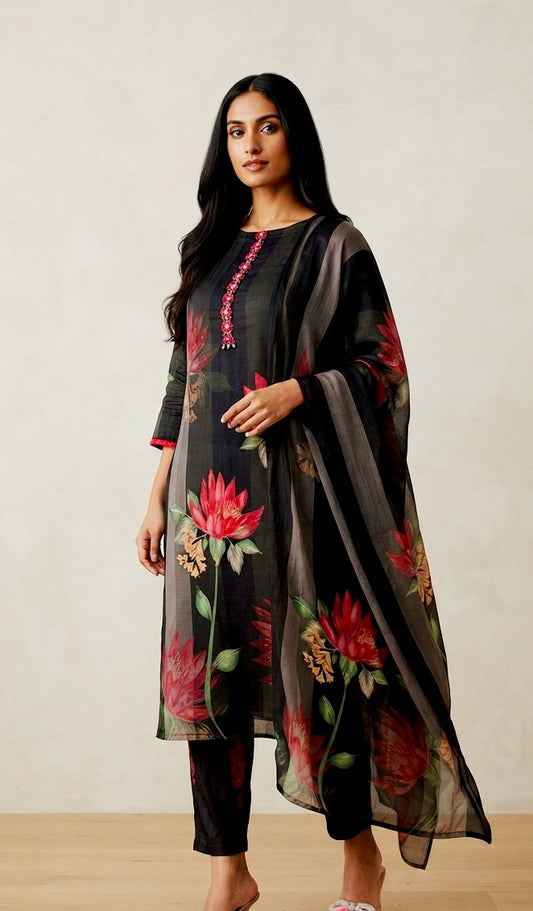 Pure muslin suit