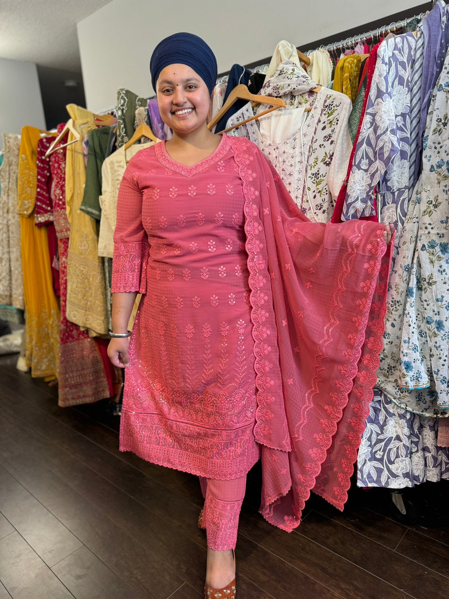 Pakistani thread work suit