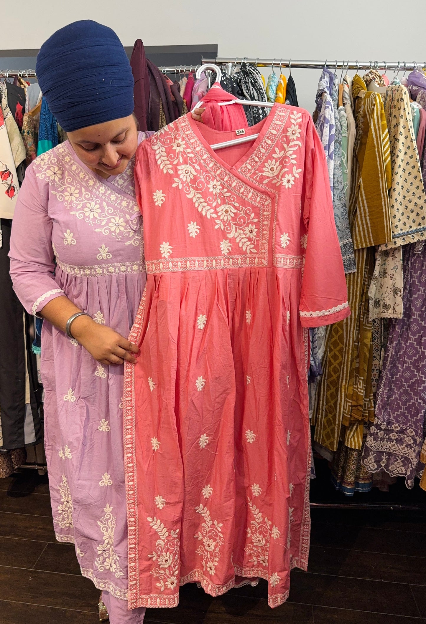 Pure cotton nyra cut suit