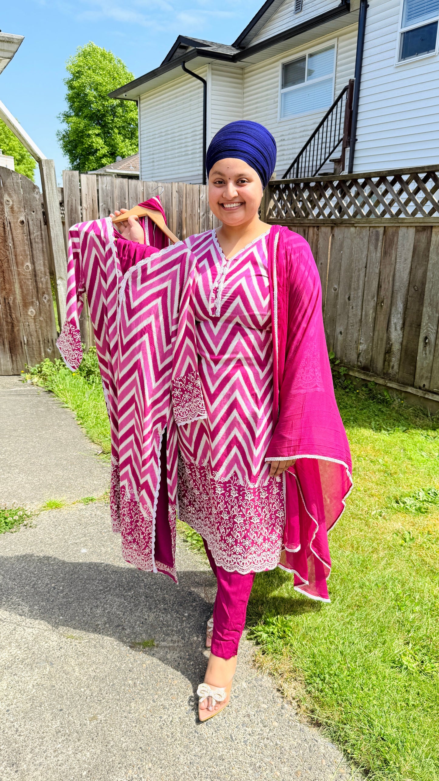 Pure muslin pakistani suit