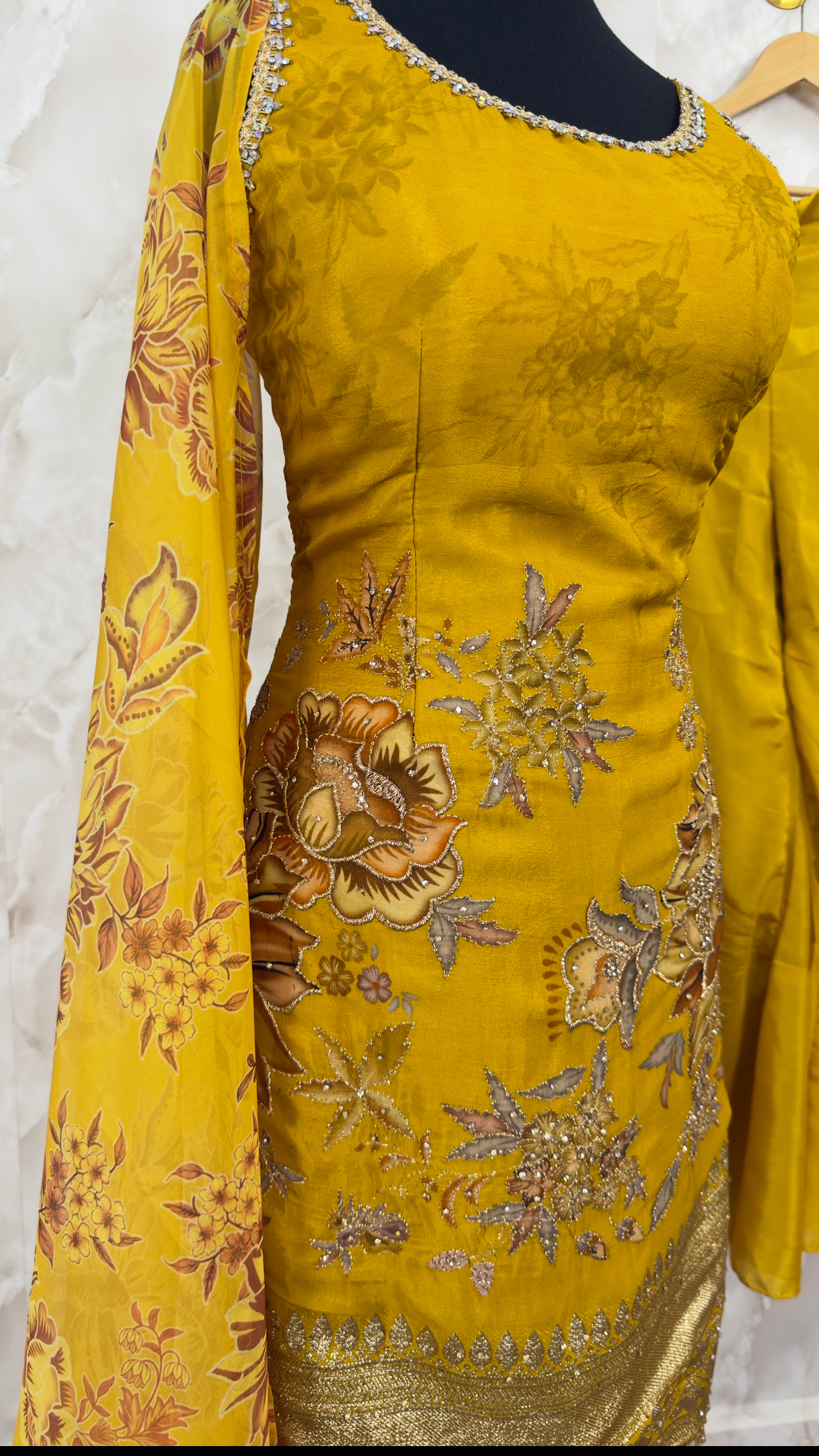 Floral sharara suit