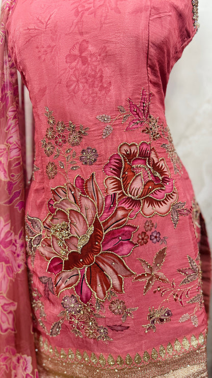Floral sharara suit